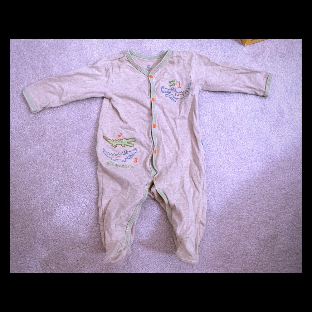 Alligator Footie Bodysuit Onesie